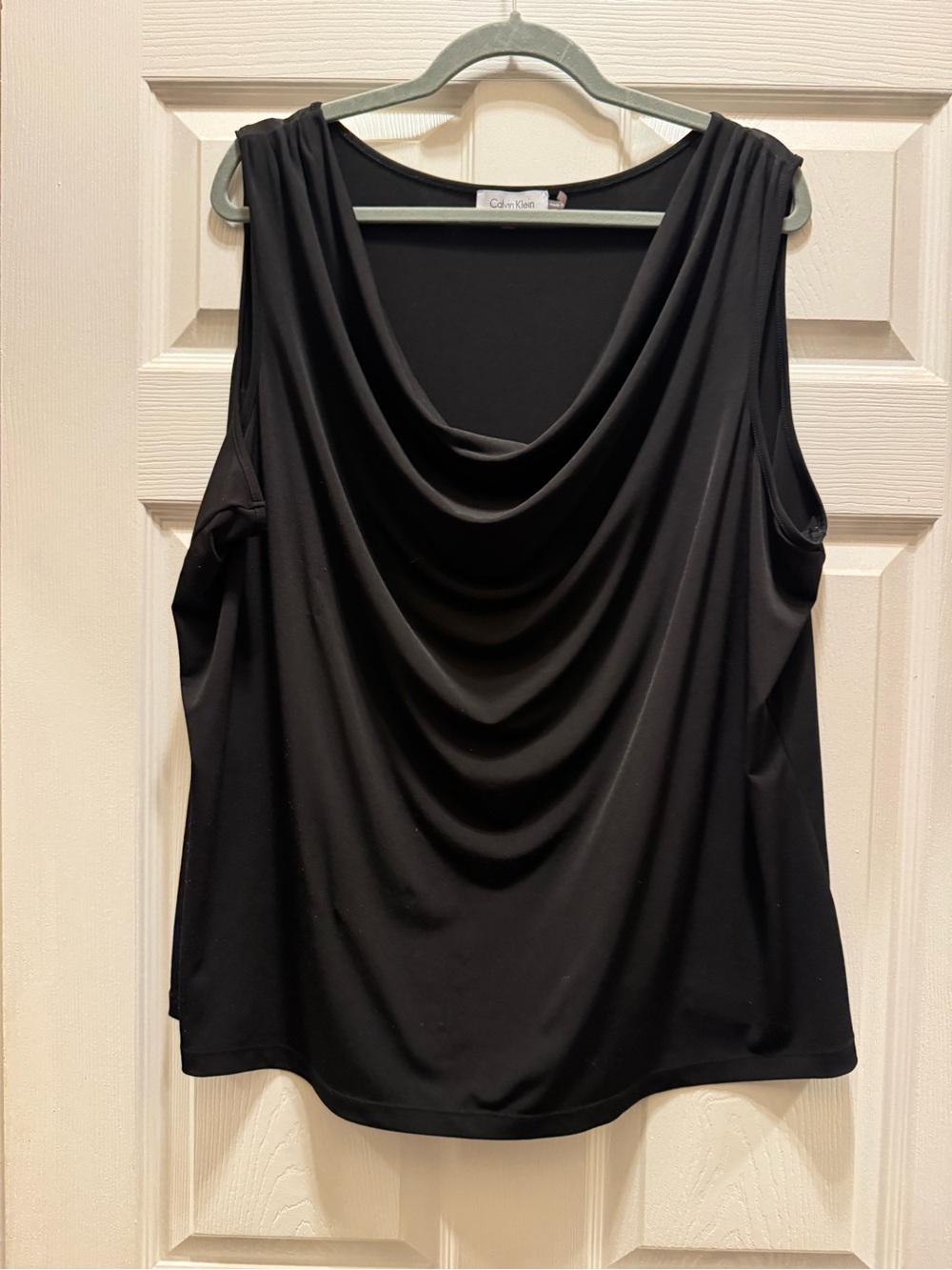 Calvin Klein Black Sleeveless Cowl Neck Camisole
